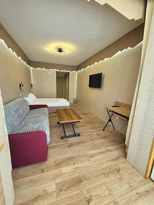 Télévision ou salle de divertissement dans l'établissement Hôtel le Colibri