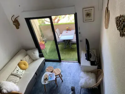 Coin salon dans l'établissement Corse Calvi appt coté Mer