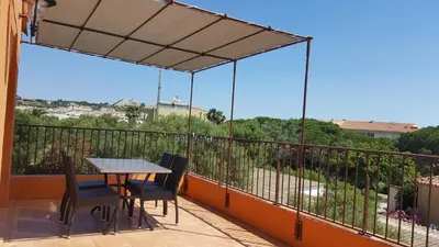Balcon ou terrasse dans l'établissement Résidence A Merula