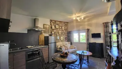 Cuisine ou kitchenette dans l'établissement Résidence Di A Serra