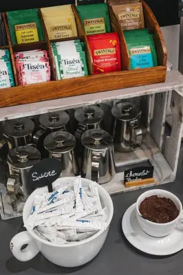 Plateau bouilloire dans l'établissement Le Vaita