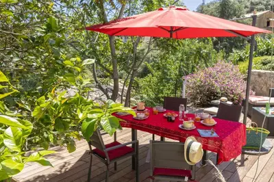 Jardin de l'établissement Casa Ortale