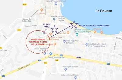 Plan de l'établissement APPART CLIMATISE / TERRASSE A 2 MIN DE LA PLAGE