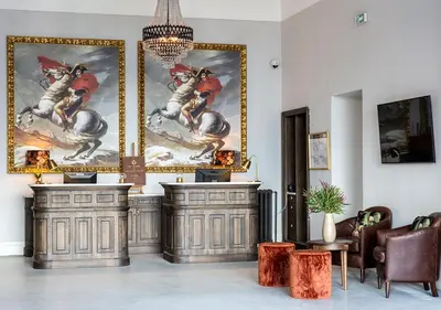Coin salon dans l'établissement Langley Resort Napoléon Bonaparte