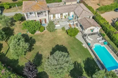 Piscine de l'établissement Villa mit grosser Sommerküche und Pool, 8 Minuten zum Sandstrand Cap Sud ou située à proximité