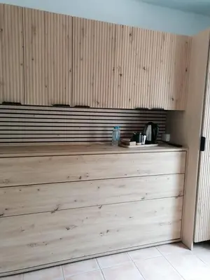 Cuisine ou kitchenette dans l'établissement tre castelli