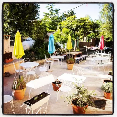 Jardin de l'établissement Chez Marie