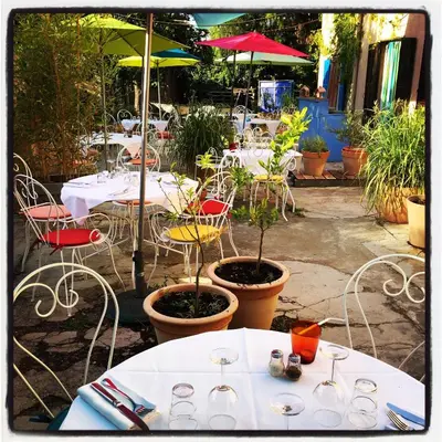 Jardin de l'établissement Chez Marie