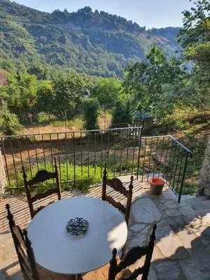 Vue générale sur la montagne ou vue sur la montagne depuis l'appartement