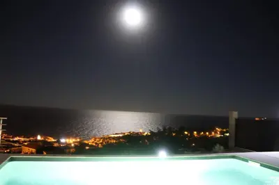 Vue générale sur la mer ou vue sur la mer prise depuis le B&B/chambre d'hôtes