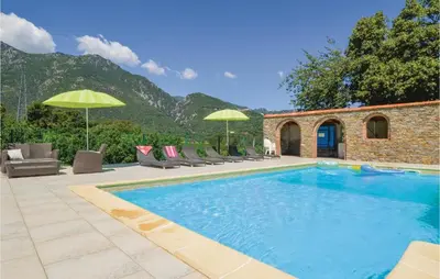 Vue générale sur la montagne ou vue sur la montagne depuis la maison de vacances