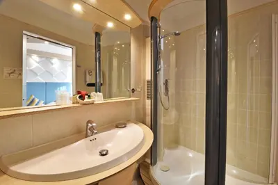 Salle de bains dans l'établissement Hotel Tettola