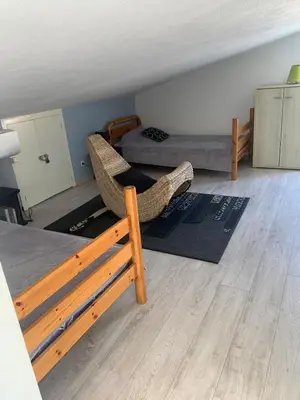 Un ou plusieurs lits dans un hébergement de l'établissement Sables de biguglia cordon lagunaire