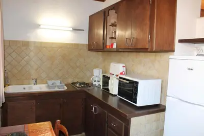 Cuisine ou kitchenette dans l'établissement Domaine Le Clos des Oliviers