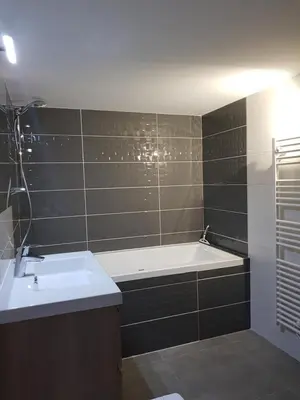 Salle de bains dans l'établissement Villa MAKELE