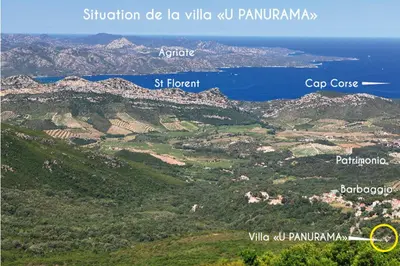 Paysage naturel près de la villa