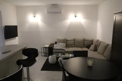 Coin salon dans l'établissement Appartement Sampiero