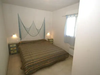 Un ou plusieurs lits dans un hébergement de l'établissement Villa in Moriani-Plage with Sea View