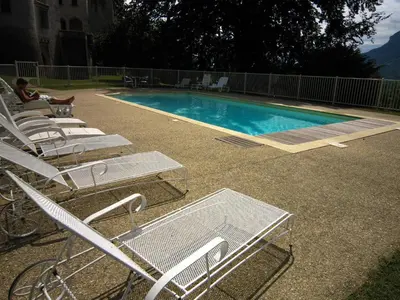 Piscine de l'établissement Delightful Villa at Moriani-Plage with Garden ou située à proximité