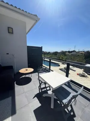 Balcon ou terrasse dans l'établissement Au bien être