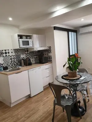 Cuisine ou kitchenette dans l'établissement U STUDIU 7 rue Notre Dame