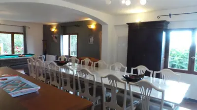 Coin salon dans l'établissement Vacancorse Maison U Canale