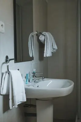 Salle de bains dans l'établissement Résidence Idéal-Subrini