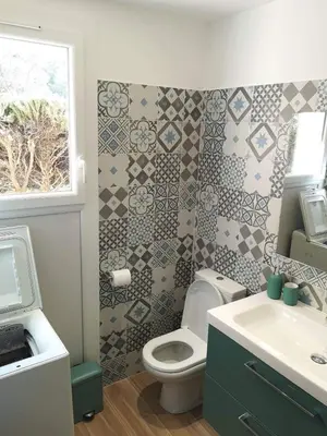 Salle de bains dans l'établissement Grand studio 35m2 centre ville