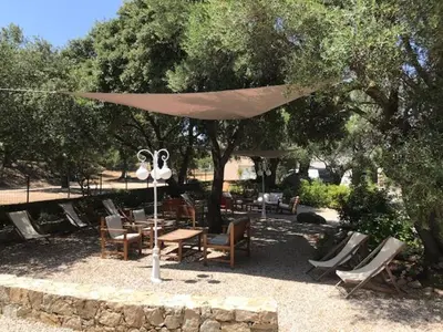 Jardin de l'établissement Residence Motel Corsicana