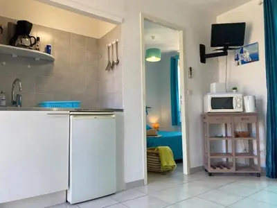 Cuisine ou kitchenette dans l'établissement Residence Motel Corsicana