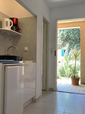 Cuisine ou kitchenette dans l'établissement Residence Motel Corsicana