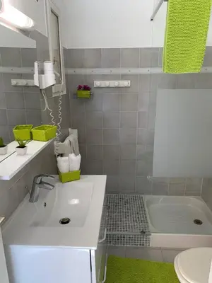 Salle de bains dans l'établissement Residence Motel Corsicana