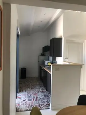 Cuisine ou kitchenette dans l'établissement Oliera 2