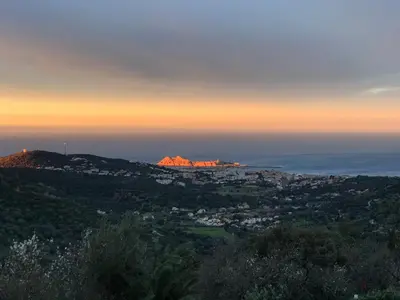Paysage naturel près de la maison d'hôtes