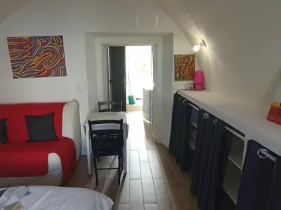 Coin salon dans l'établissement Casa Padulella