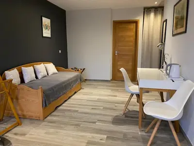 Coin salon dans l'établissement La Villa Volpaso