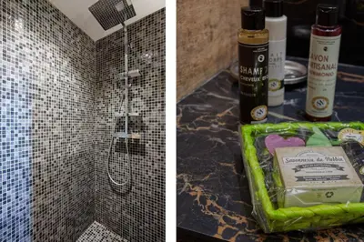 Salle de bains dans l'établissement Villa U Laziu