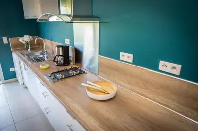Cuisine ou kitchenette dans l'établissement Villa la Vista