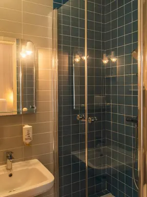 Salle de bains dans l'établissement Casa Orfea