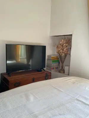 Télévision ou salle de divertissement dans l'établissement La charmante **** Maison Cap Corse, Tomino