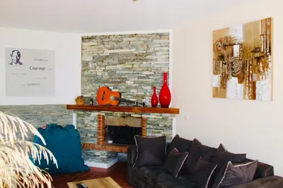 Coin salon dans l'établissement Villa I Bugni