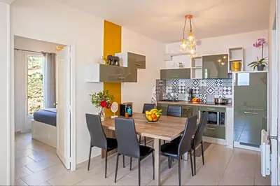 Cuisine ou kitchenette dans l'établissement vita nova