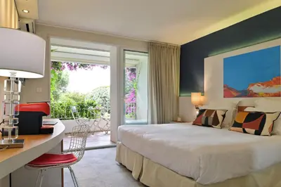 Un ou plusieurs lits dans un hébergement de l'établissement Hôtel Pietracap