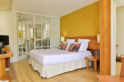 Un ou plusieurs lits dans un hébergement de l'établissement Hôtel Pietracap