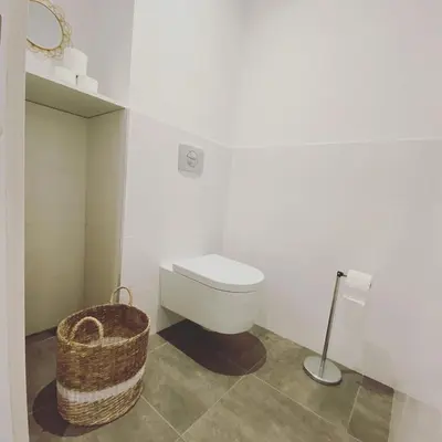 Salle de bains dans l'établissement Domaine A Mortella T3
