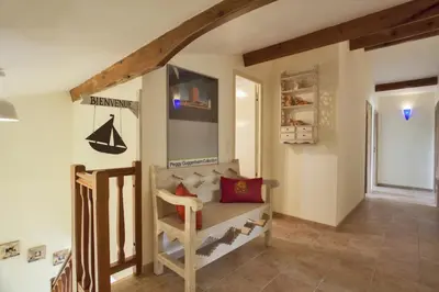 Coin salon dans l'établissement Casa La Colombaia