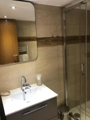 Salle de bains dans l'établissement Résidence Porto Marine
