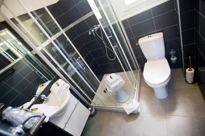 Salle de bains dans l'établissement Résidence Padro