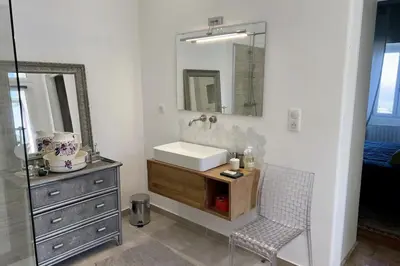 Salle de bains dans l'établissement Villa A Ventosa