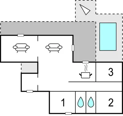 Plan de l'établissement Awesome Home In Borgo